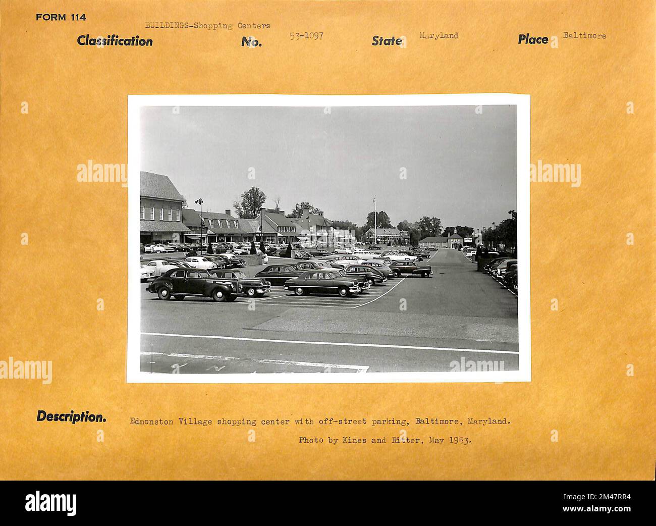 Edmondson Village Shopping Center. Original caption Edmonston Village