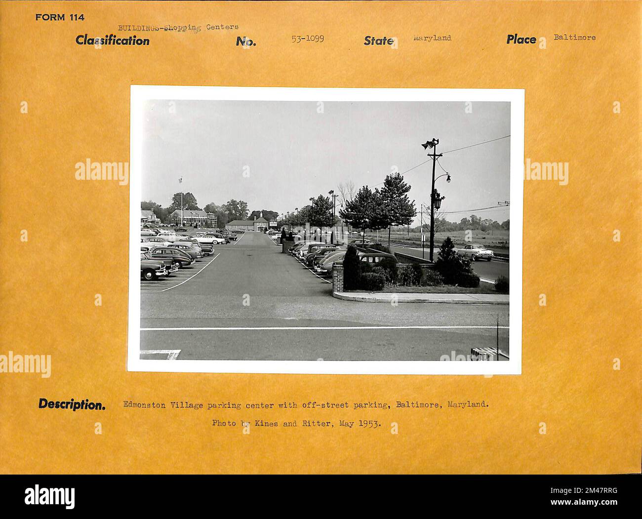 Edmondson Village Shopping Center. Original caption Edmonston Village