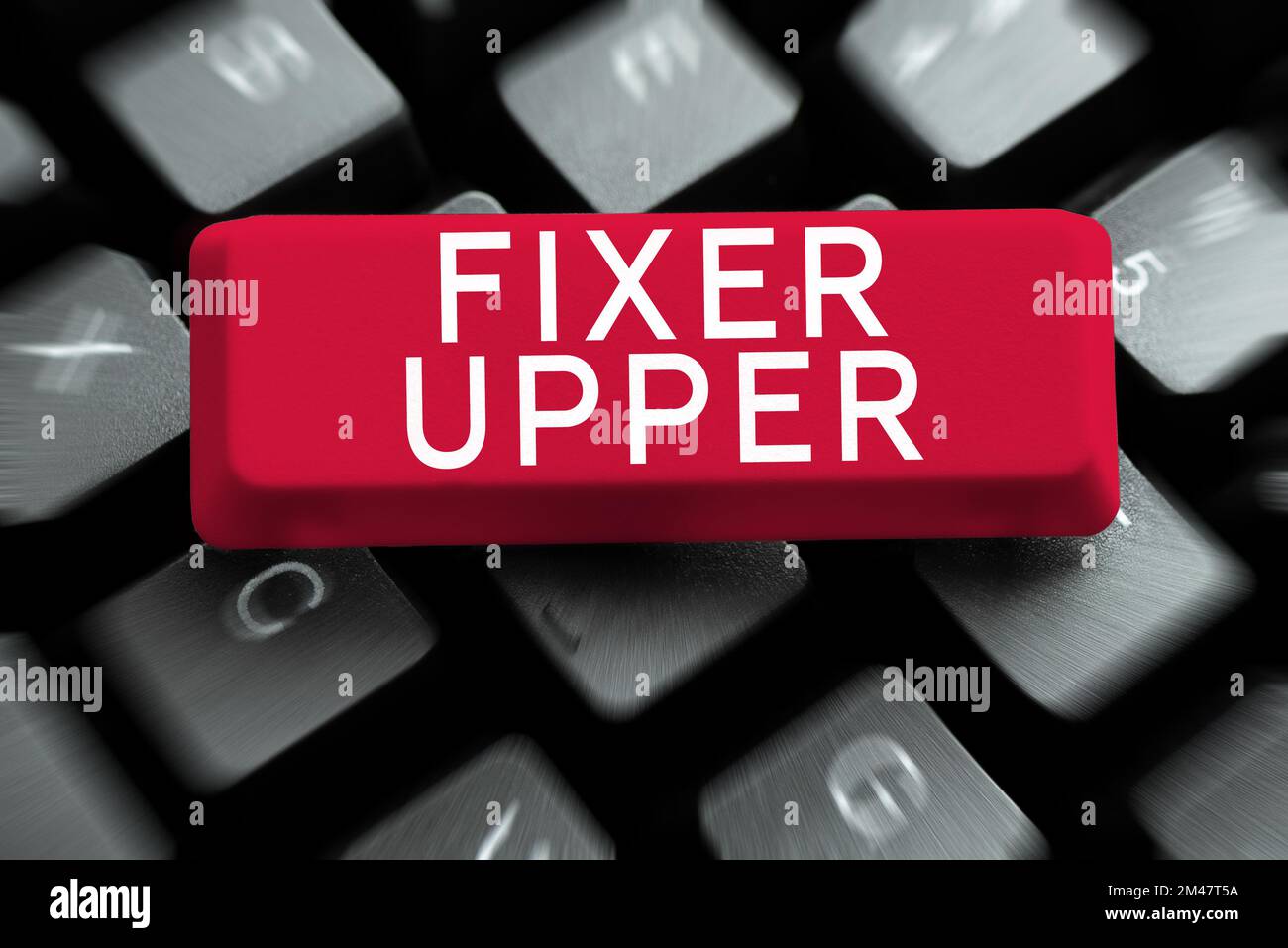 Text Fixer Writing displaying text Fixer Upper. Conceptual photo house in need of ...