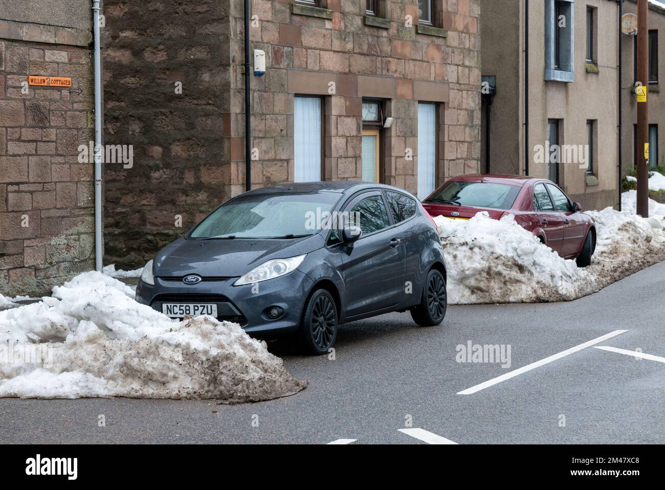 Lumsden, Aberdeenshire, UK. 19th Dec, 2022. This is the A97 Road
