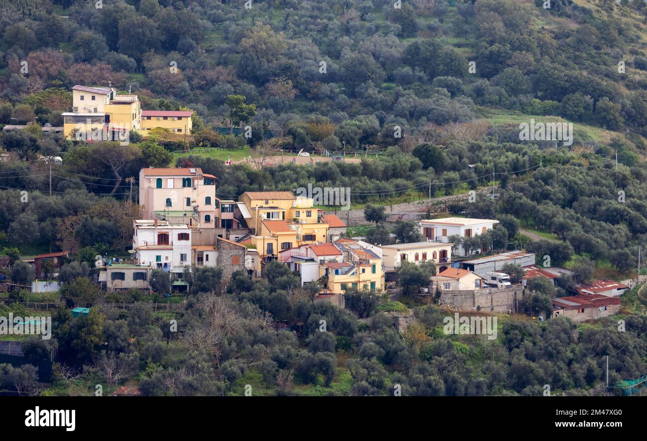 Residential Homes on top of Mountain by the Sea. Near Touristic Town of