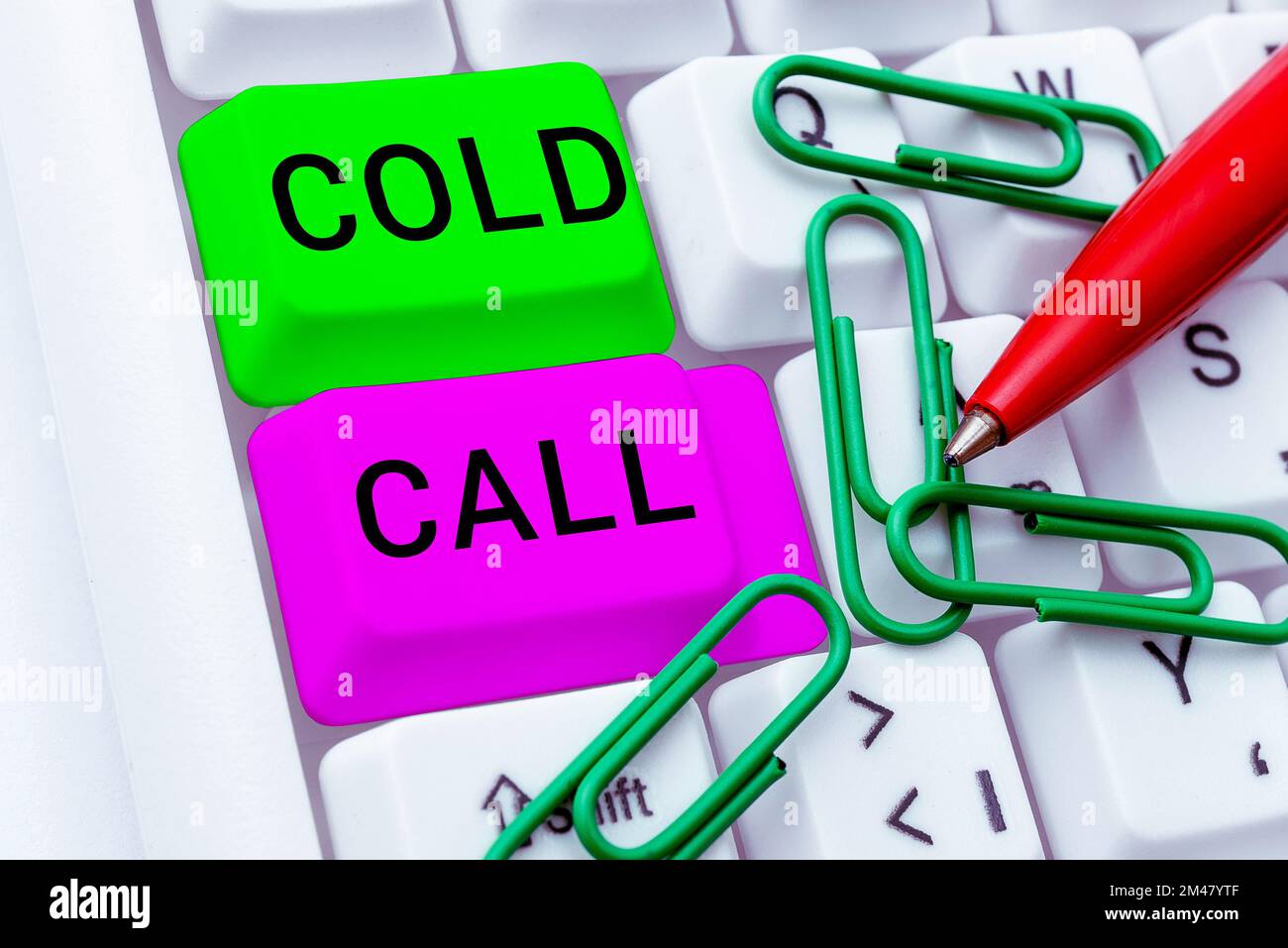 Conceptual display Cold Call. Word Written on Unsolicited call made by someone trying to sell goods or services Stock Photo