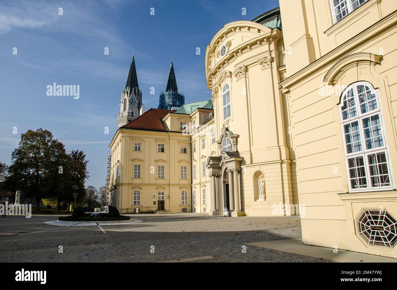 Klosterneuburg. famous for the monastery with vinery, Emperor's Palace, abbey and treasure. 15 km from central Vienna is definitely a place to visit Stock Photo