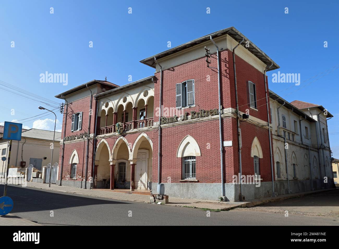 State owned Bank of Eritrea in Asmara Stock Photo