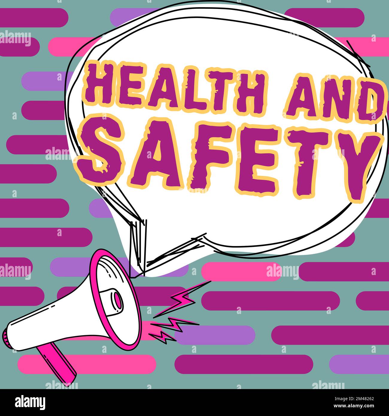 Conceptual display Health And Safety. Business idea Taking the