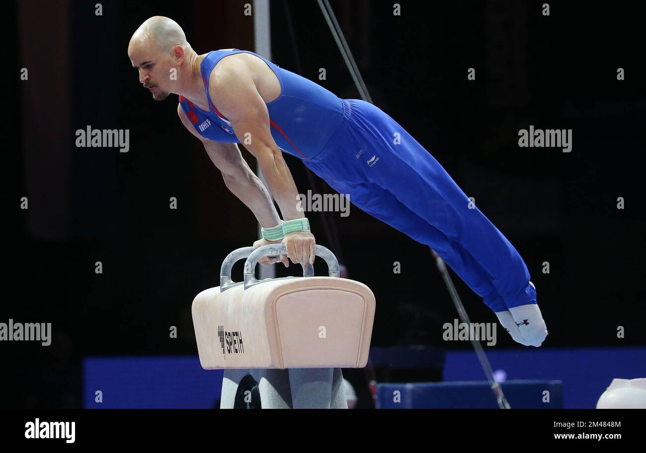 UDE Filip of Croatia during the MEN'S POMMEL HORSE FINAL at the