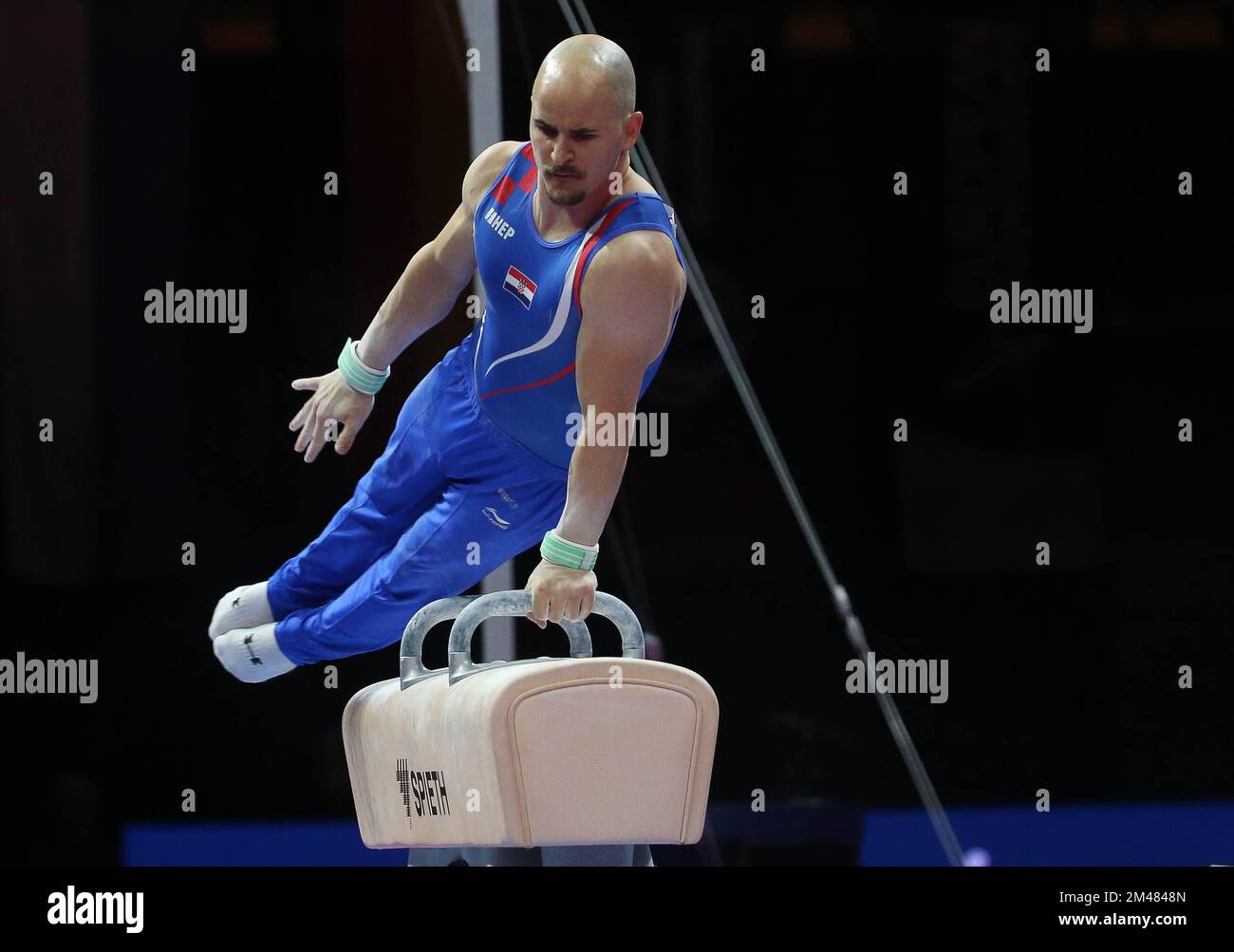 UDE Filip of Croatia during the MEN'S POMMEL HORSE FINAL at the