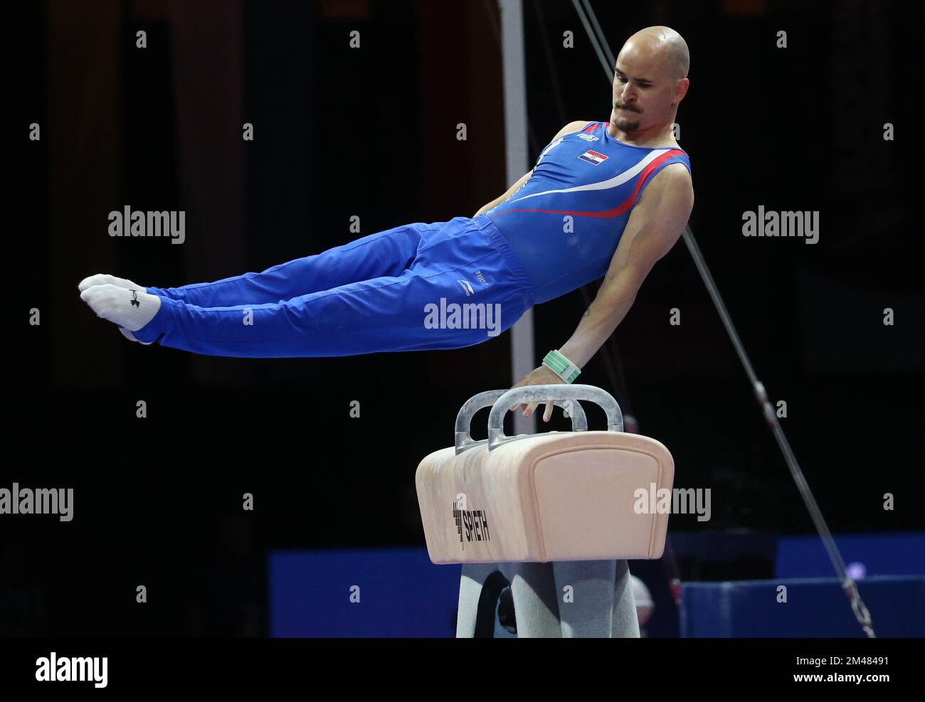 UDE Filip of Croatia during the MEN'S POMMEL HORSE FINAL at the