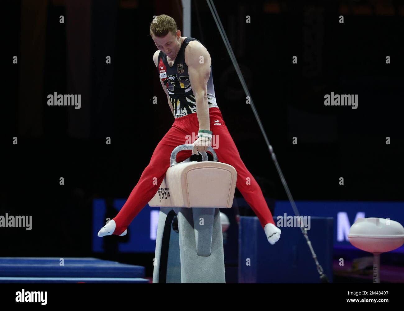 DUNKEL Nils of Germany during the MEN'S POMMEL HORSE FINAL at the
