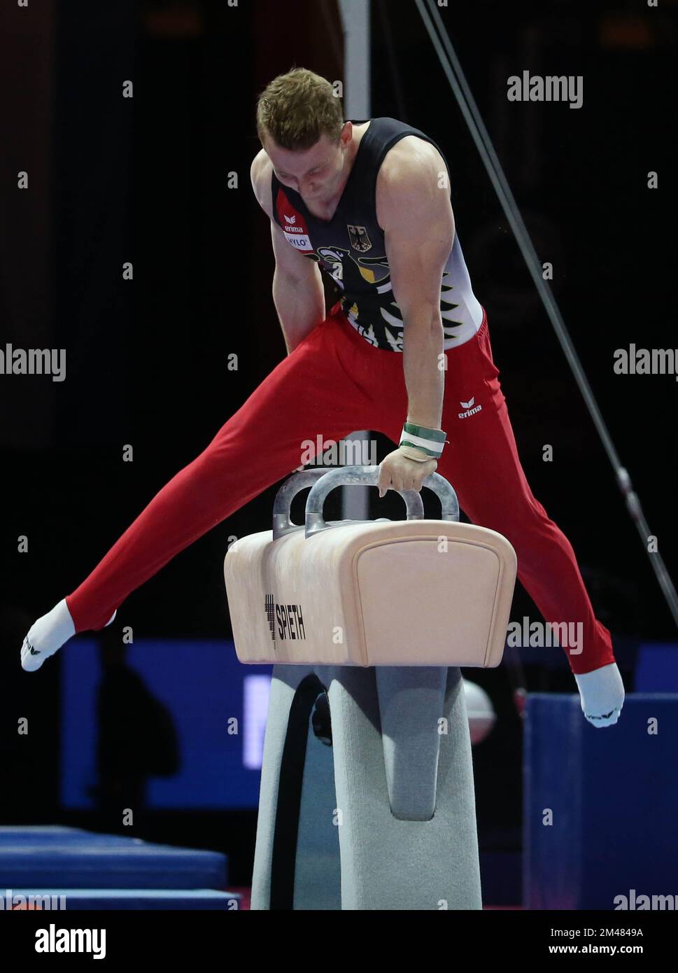 DUNKEL Nils of Germany during the MEN'S POMMEL HORSE FINAL at the