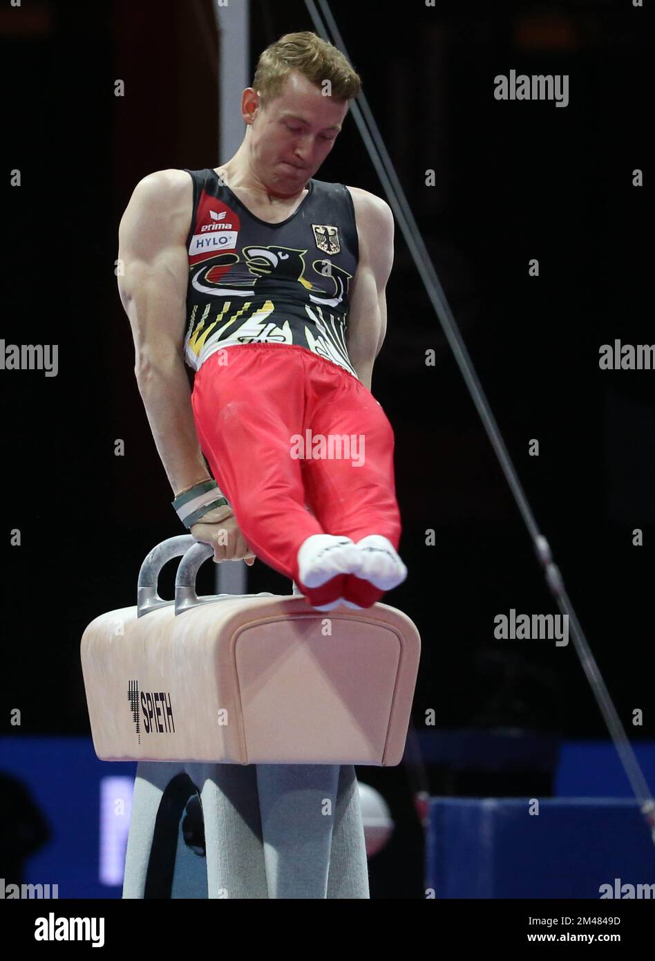 DUNKEL Nils of Germany during the MEN'S POMMEL HORSE FINAL at the