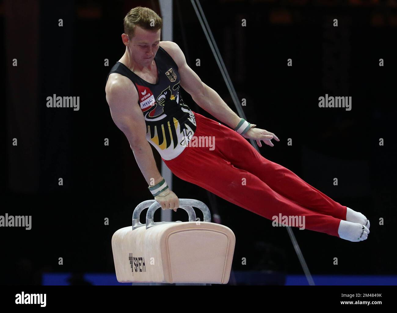 DUNKEL Nils of Germany during the MEN'S POMMEL HORSE FINAL at the