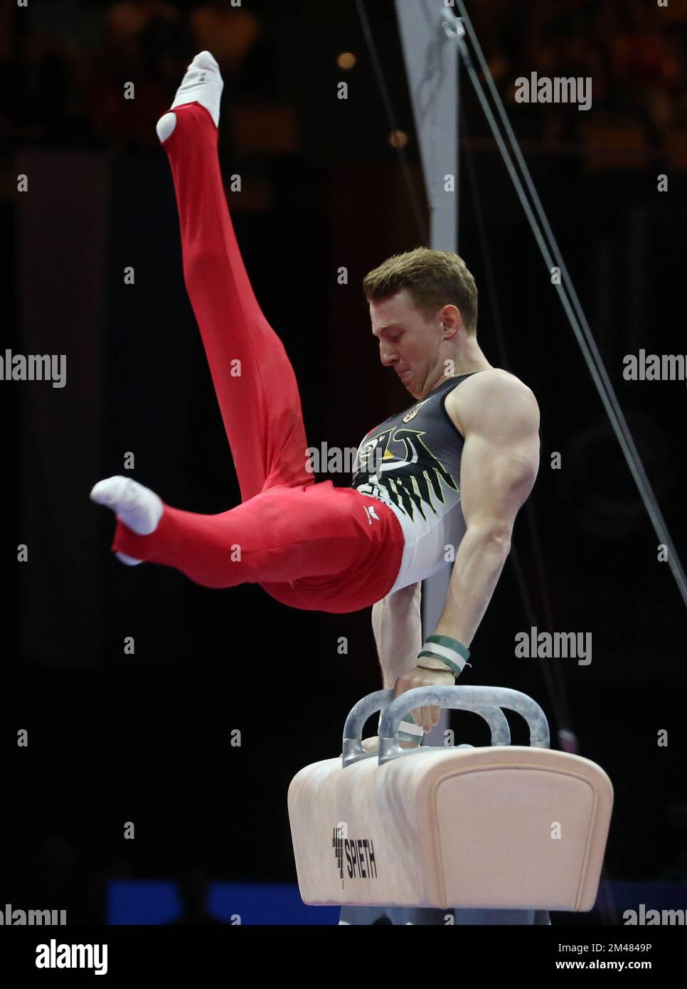 DUNKEL Nils of Germany during the MEN'S POMMEL HORSE FINAL at the