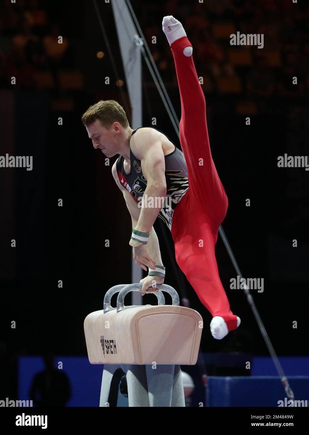 DUNKEL Nils of Germany during the MEN'S POMMEL HORSE FINAL at the