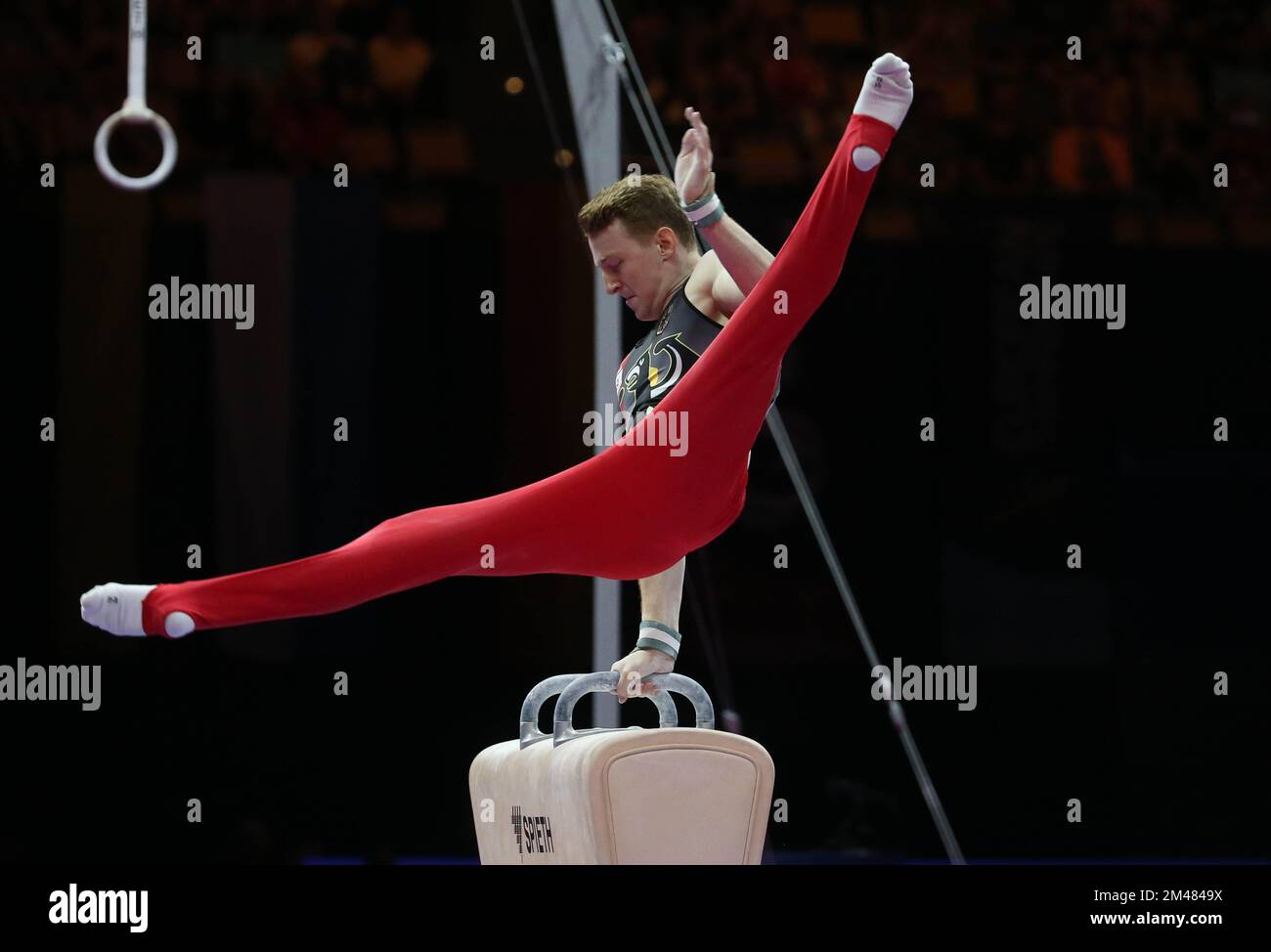 DUNKEL Nils of Germany during the MEN'S POMMEL HORSE FINAL at the