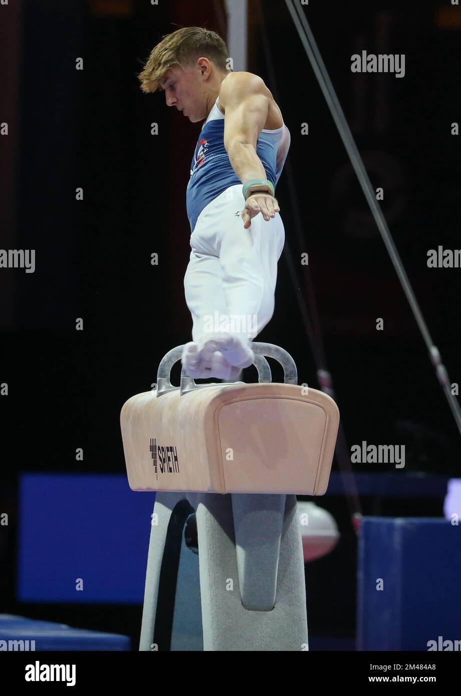 OSBERGER Benjamin of France during the MEN'S POMMEL HORSE FINAL at the