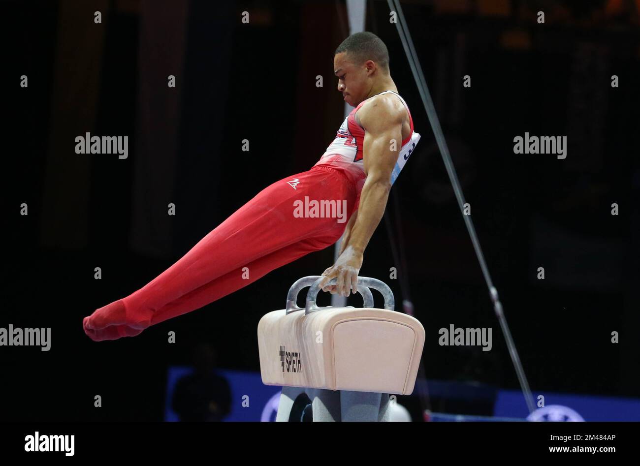 FRASER Joe of Great Britain during the MEN'S POMMEL HORSE FINAL at the