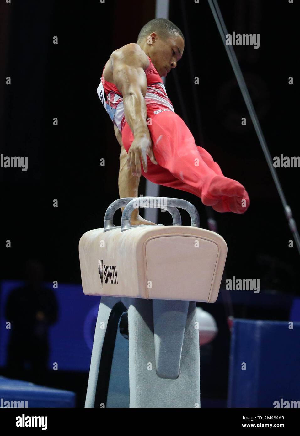 FRASER Joe of Great Britain during the MEN'S POMMEL HORSE FINAL at the