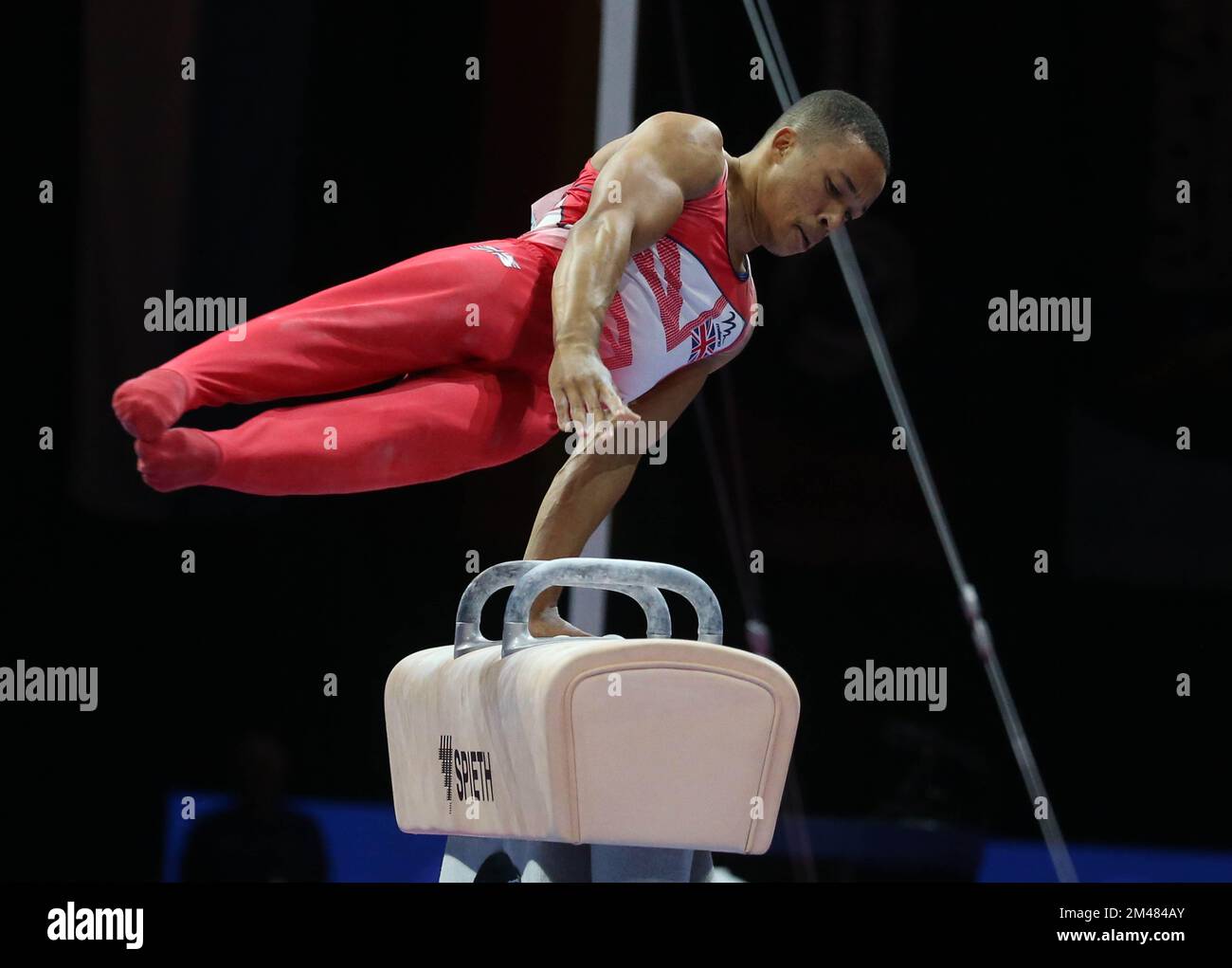 FRASER Joe of Great Britain during the MEN'S POMMEL HORSE FINAL at the