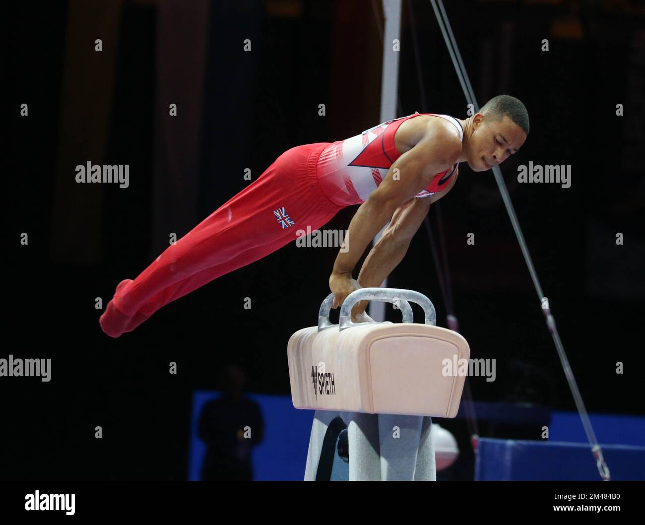 FRASER Joe of Great Britain during the MEN'S POMMEL HORSE FINAL at the
