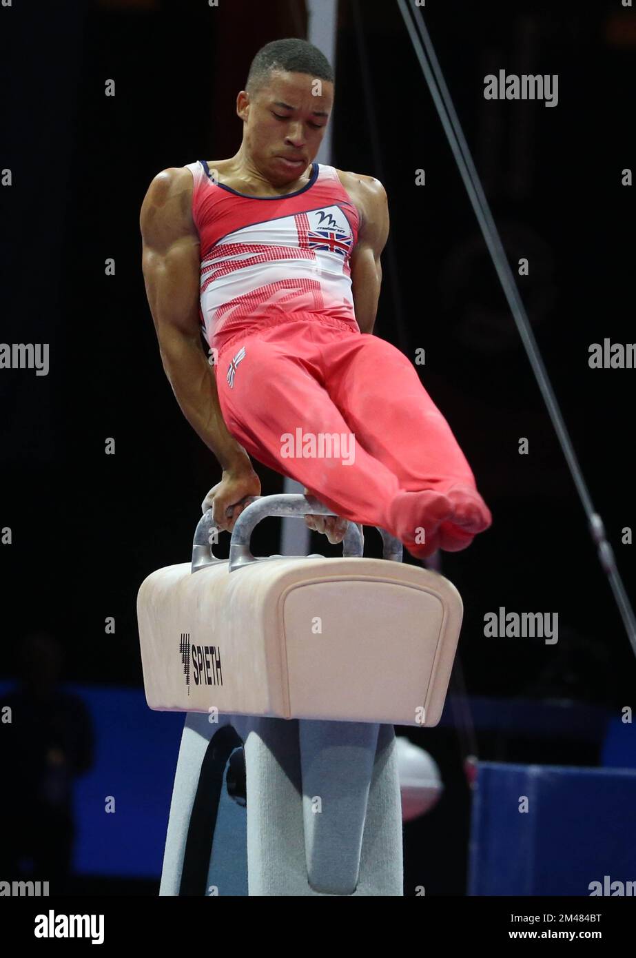 FRASER Joe of Great Britain during the MEN'S POMMEL HORSE FINAL at the