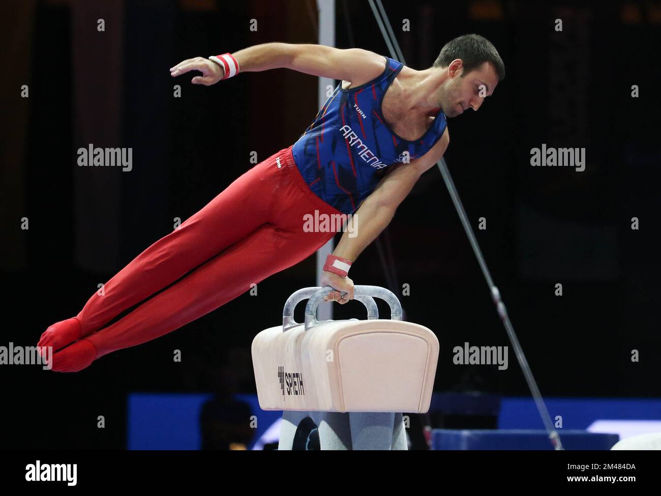 DAVTYAN Artur of Armenia during the MEN'S POMMEL HORSE FINAL at the European Championships Munich 2022 on August 21, 2022 in Munich, Germany - Photo Laurent Lairys / DPPI Stock Photo