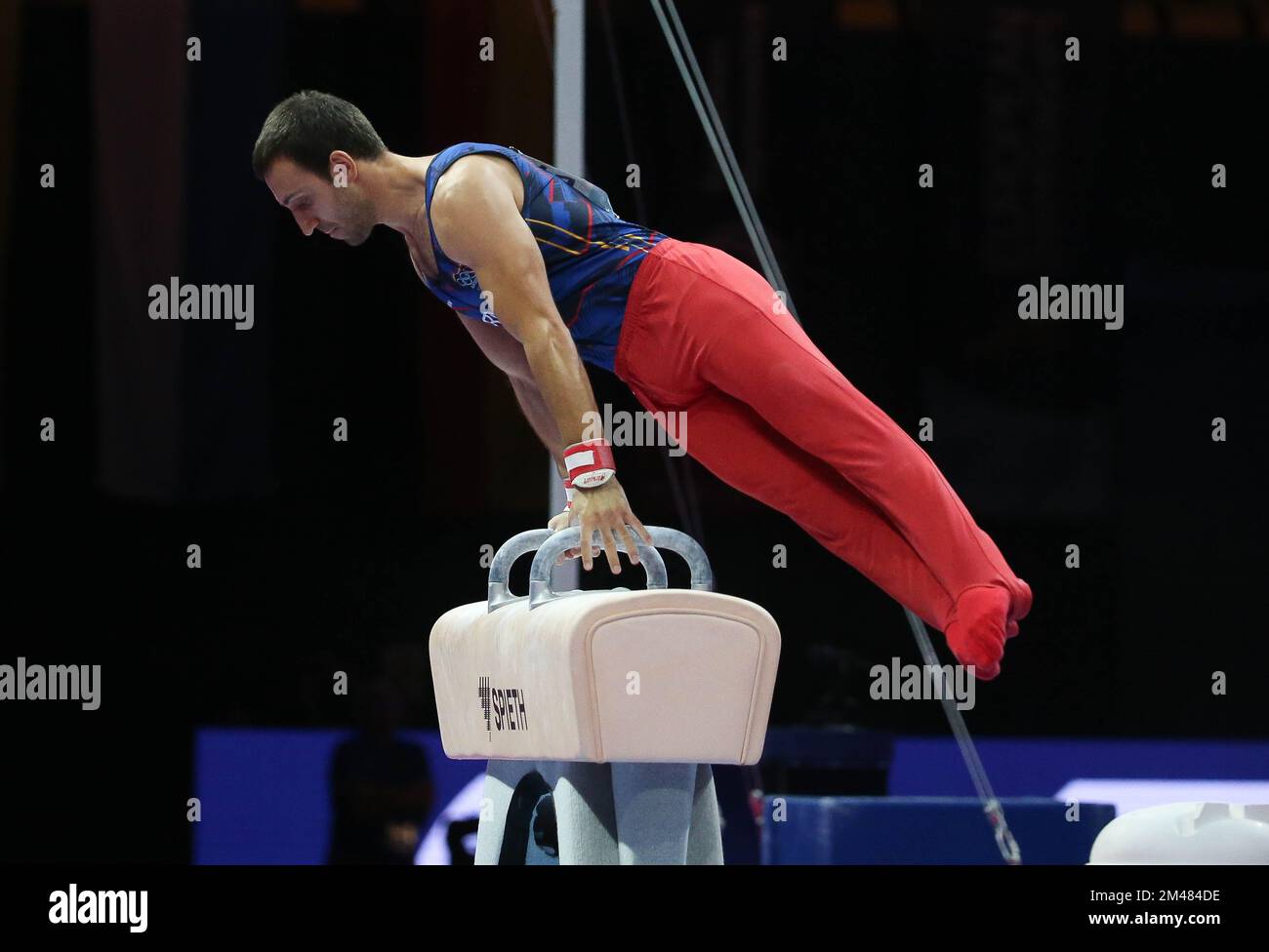 DAVTYAN Artur of Armenia during the MEN'S POMMEL HORSE FINAL at the