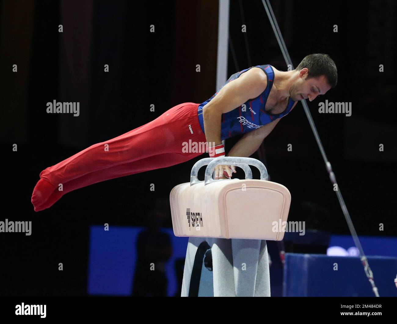 DAVTYAN Artur of Armenia during the MEN'S POMMEL HORSE FINAL at the European Championships Munich 2022 on August 21, 2022 in Munich, Germany - Photo Laurent Lairys / DPPI Stock Photo