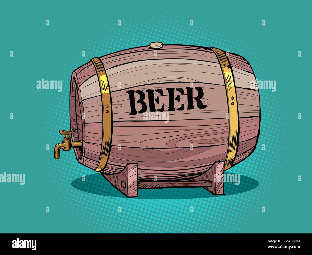 Wine barrel display Stock Vector Images Alamy