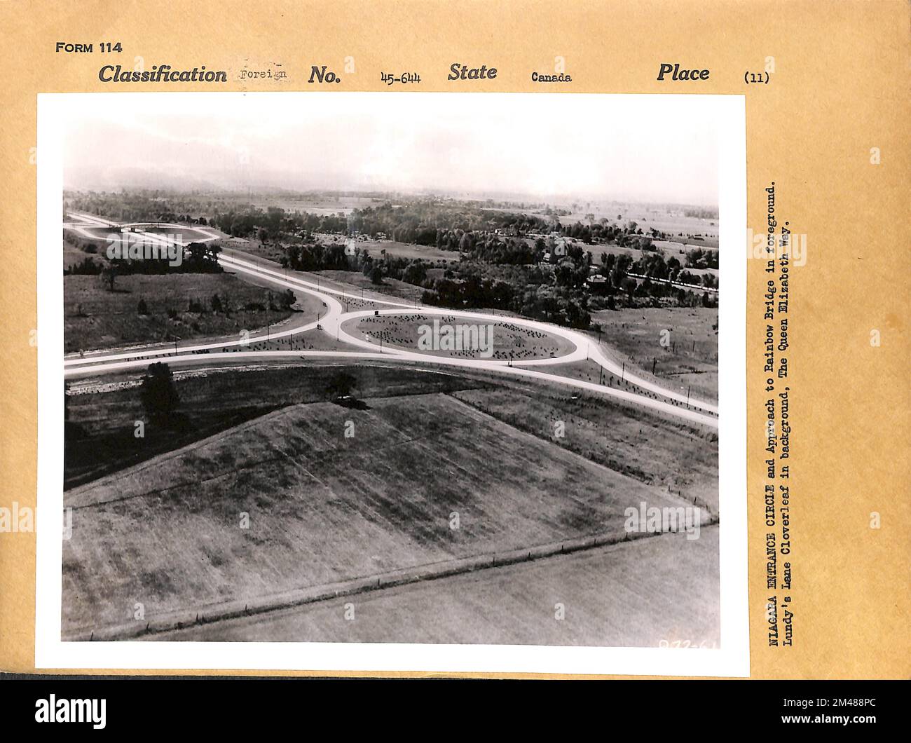 Niagara Entrance Circle and Approach to Rainbow Bridge in Foreground