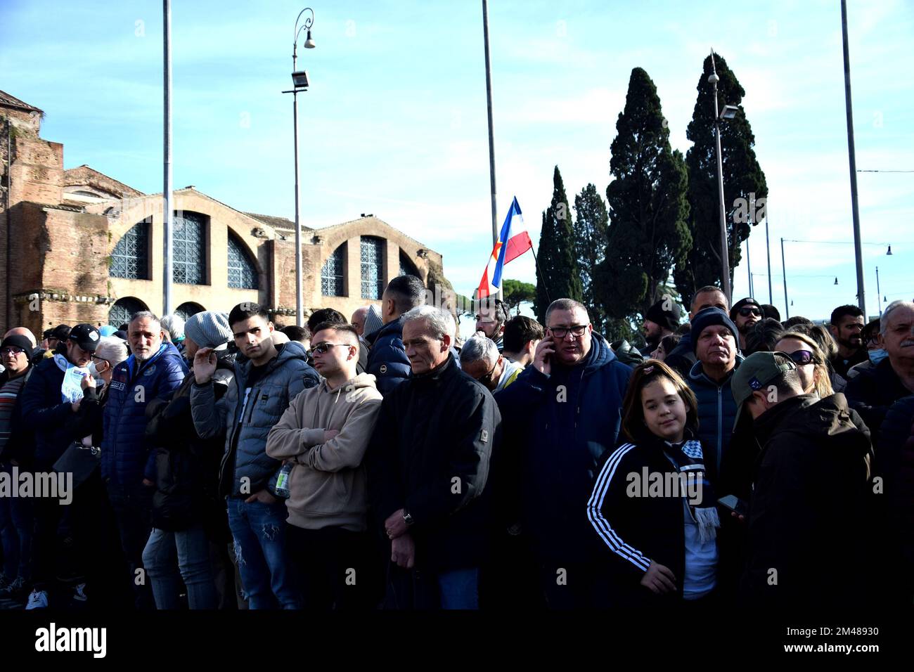 Roma, piazza Esedra, funerali del calciatore Sinisa Mihajlovic Stock Photo