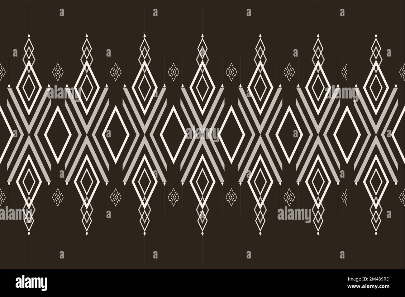 geometric ethnic pattern seamless pattern vector. style ethnic abstract geometry two tone textile. pattern for fabric, background,winter,pillow, Stock Vector