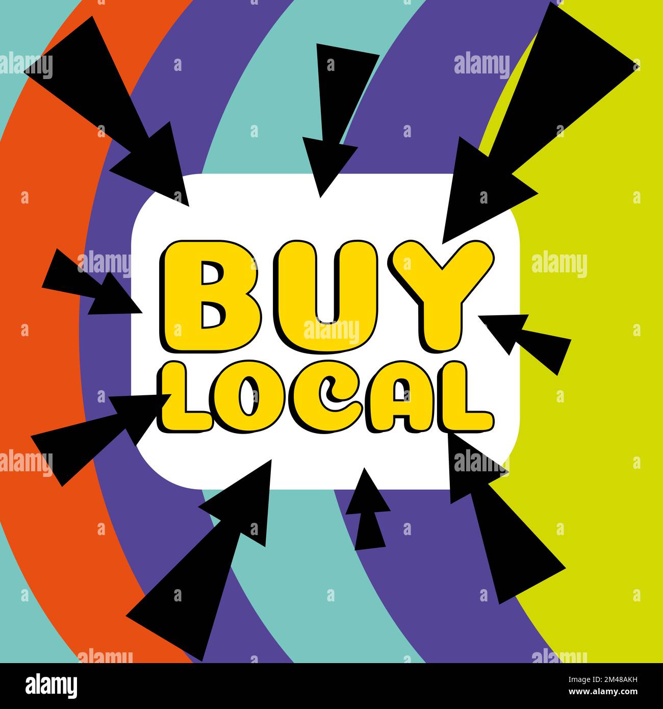 Text caption presenting Buy Local. Business overview Patronizing ...