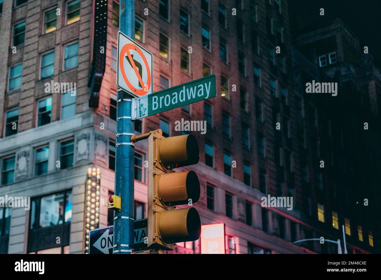 New York Manhattan, 02.10 - 10.10.22: Broadway am Time Square.  Foto: pressefoto Mika Volkmann Stock Photo