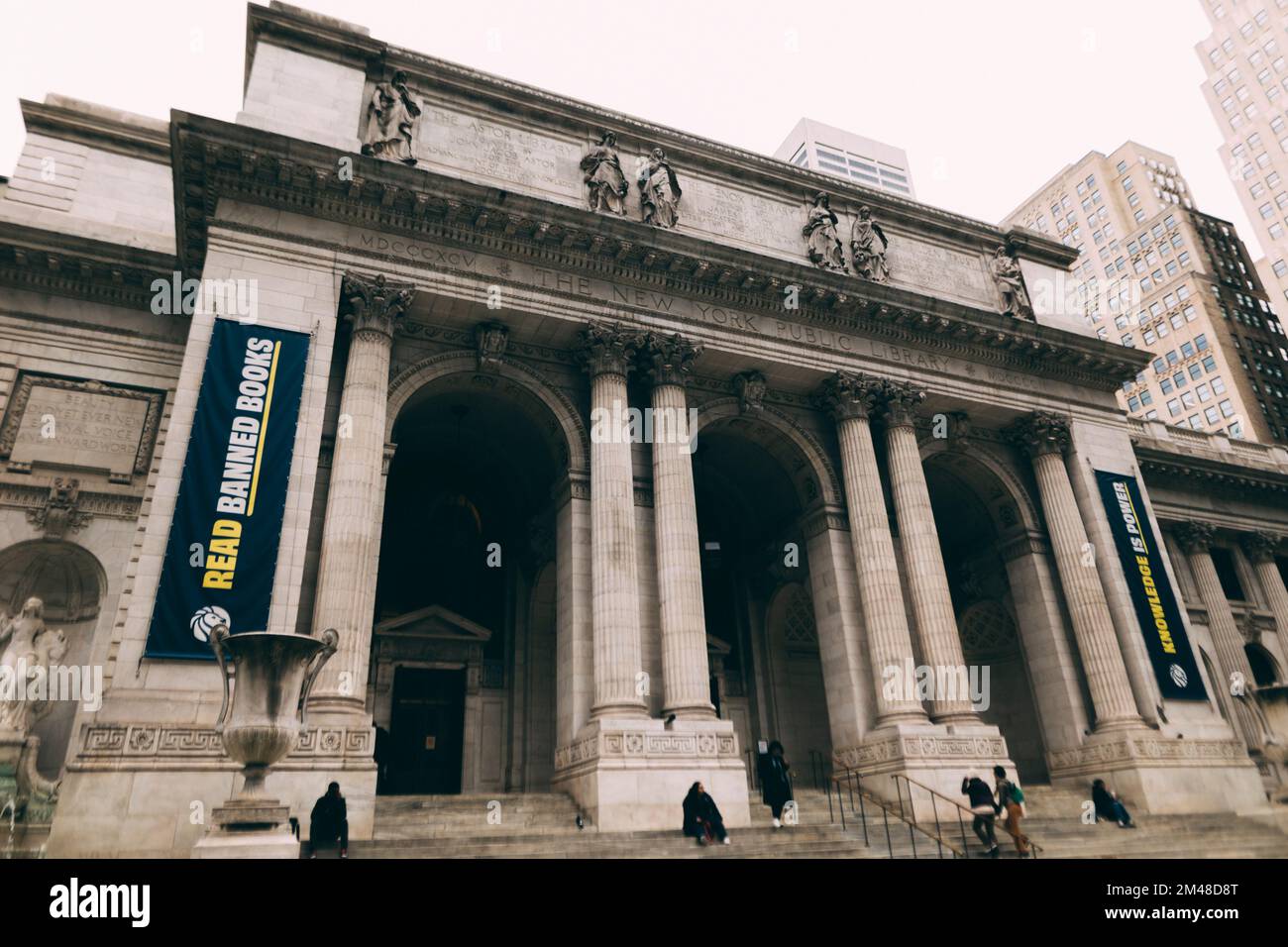 New York Manhattan, 02.10 - 10.10.22: Public Library.  Foto: pressefoto Mika Volkmann Stock Photo