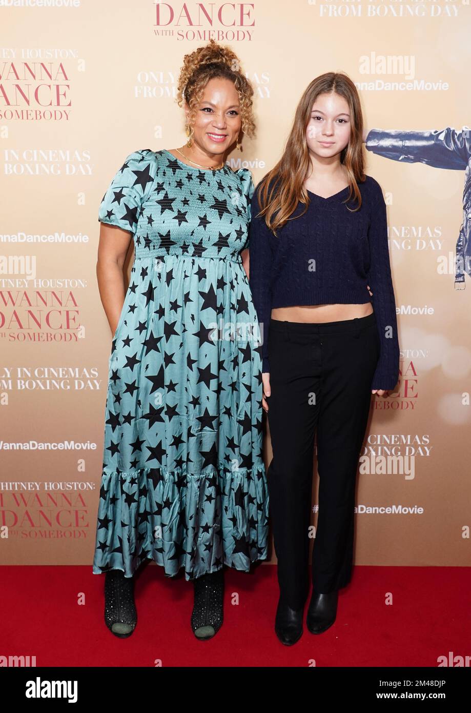 Angela Griffin (left) and her daughter Melissa arrives for the gala