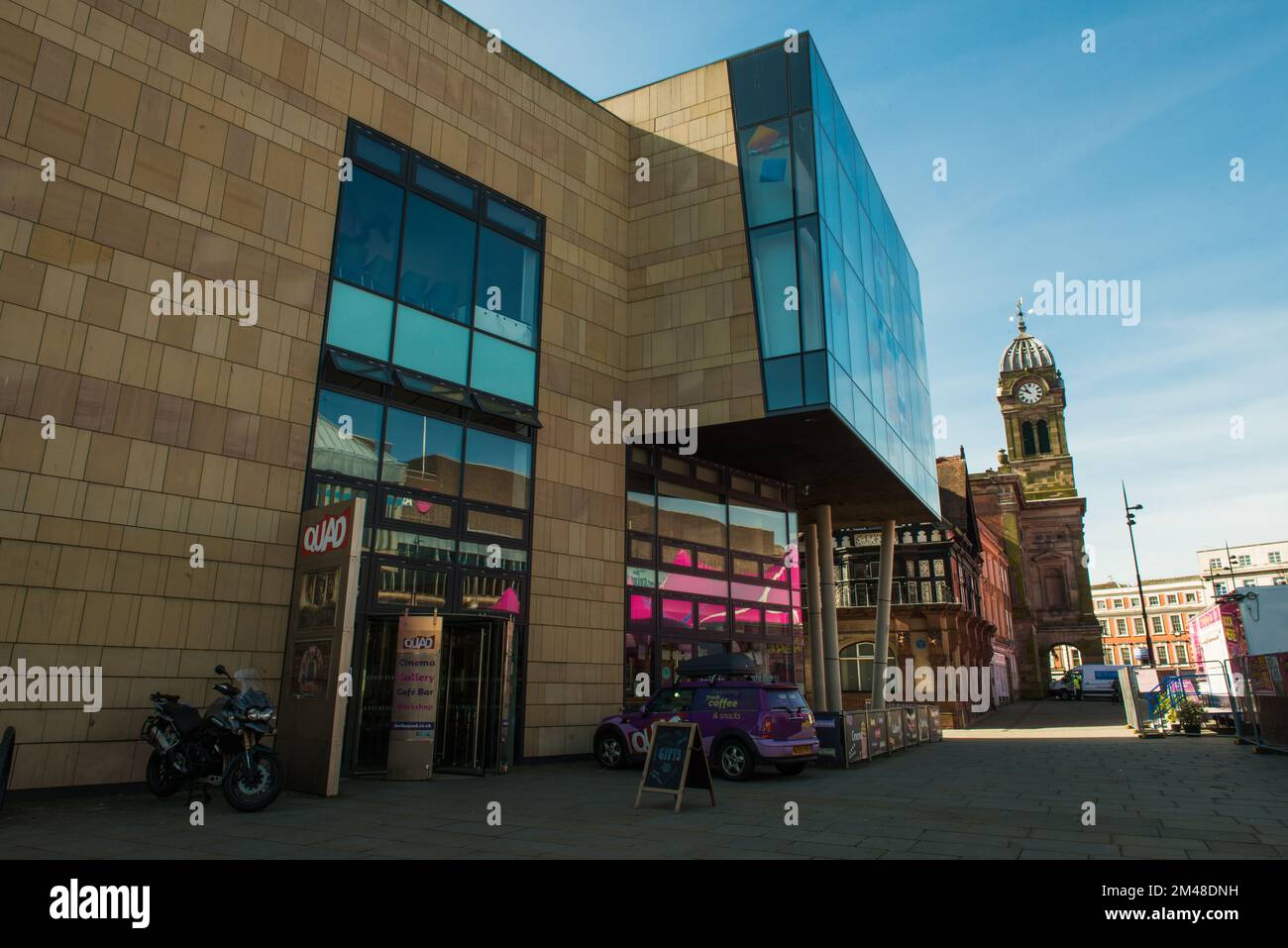 The Quad Cinema and Art Gallery in the Market Square in Derby UK Stock Photo