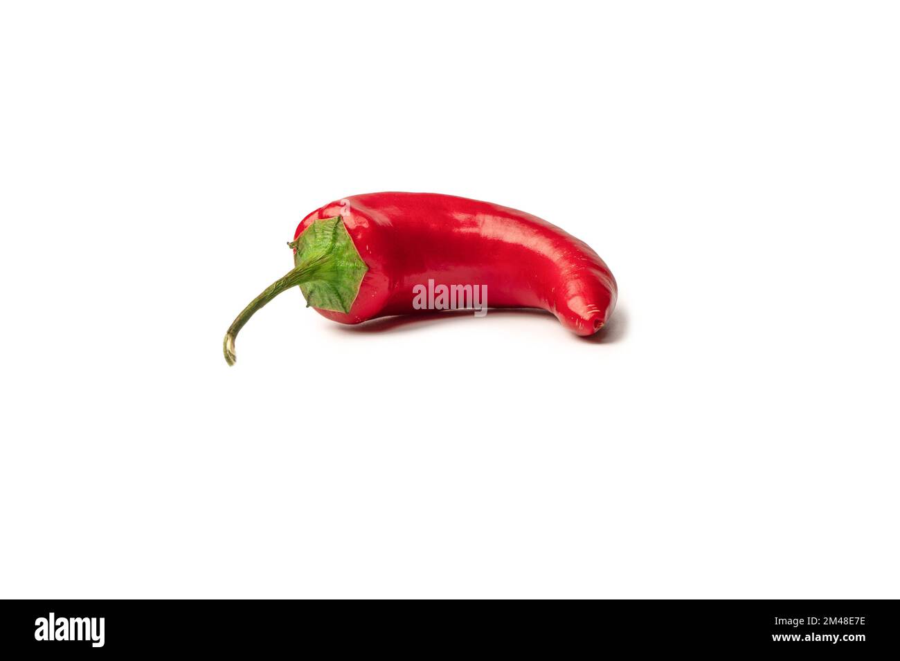 Red hot chili pepper isolated on a white background Stock Photo - Alamy