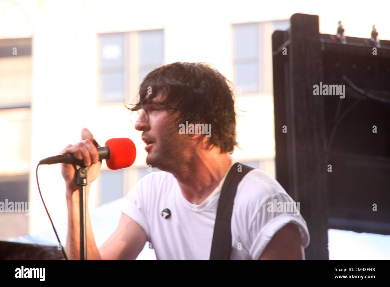 Pitchfork Music Festival Japandroids in concert Stock Photo Alamy