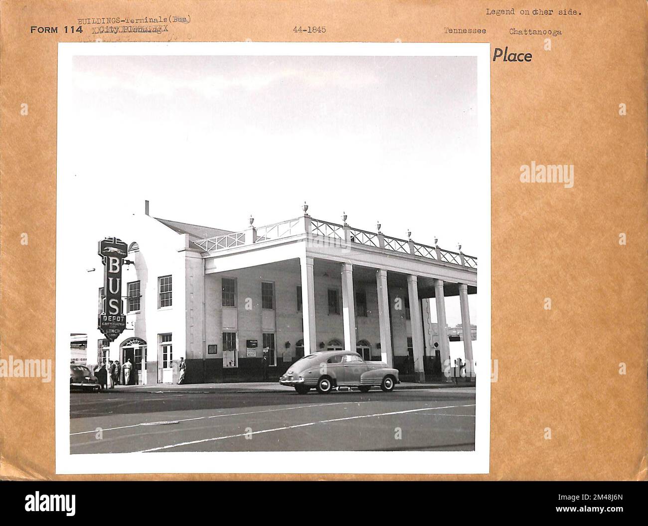 Greyhound Bus Station. Original caption Chattanooga, Tennessee
