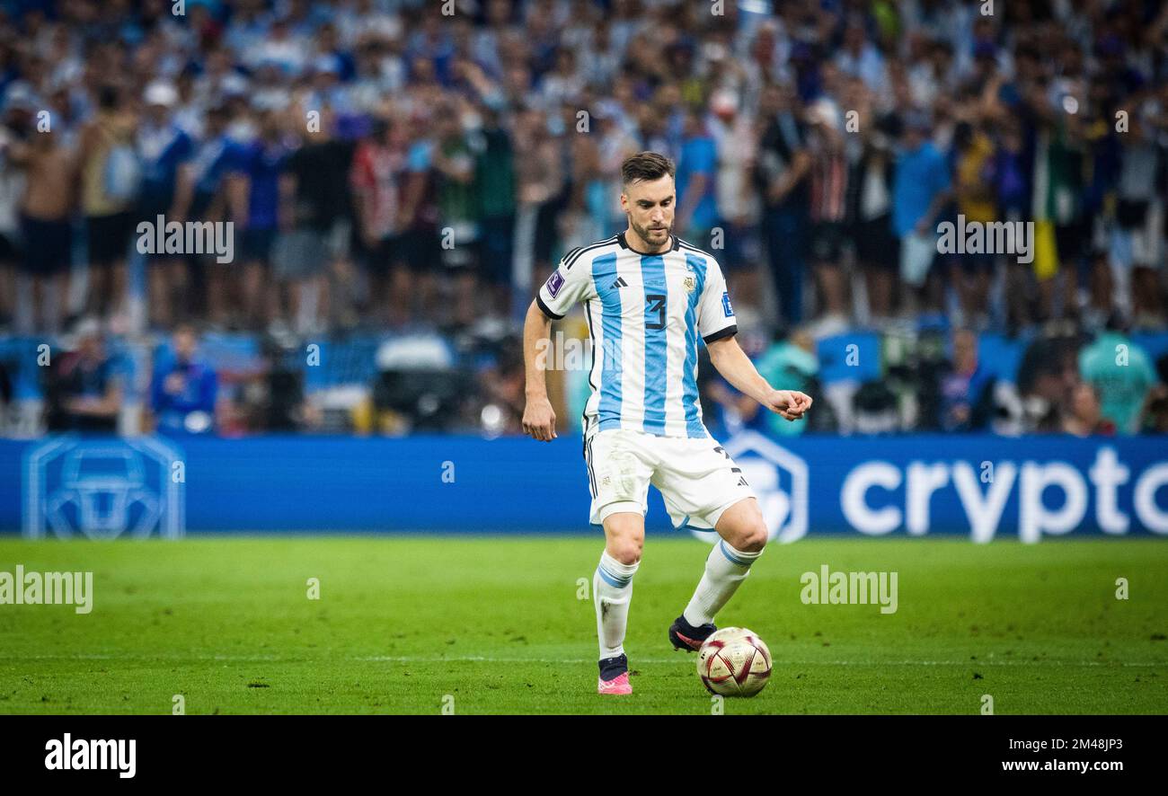Doha, Qatar. 18th Dec, 2022. Nicolas Tagliafico (Arg) Argentina - France  Final Match Argentinien - Frankreich World Cup 2022 in Qatar 18.12.2022  Cred Stock Photo - Alamy