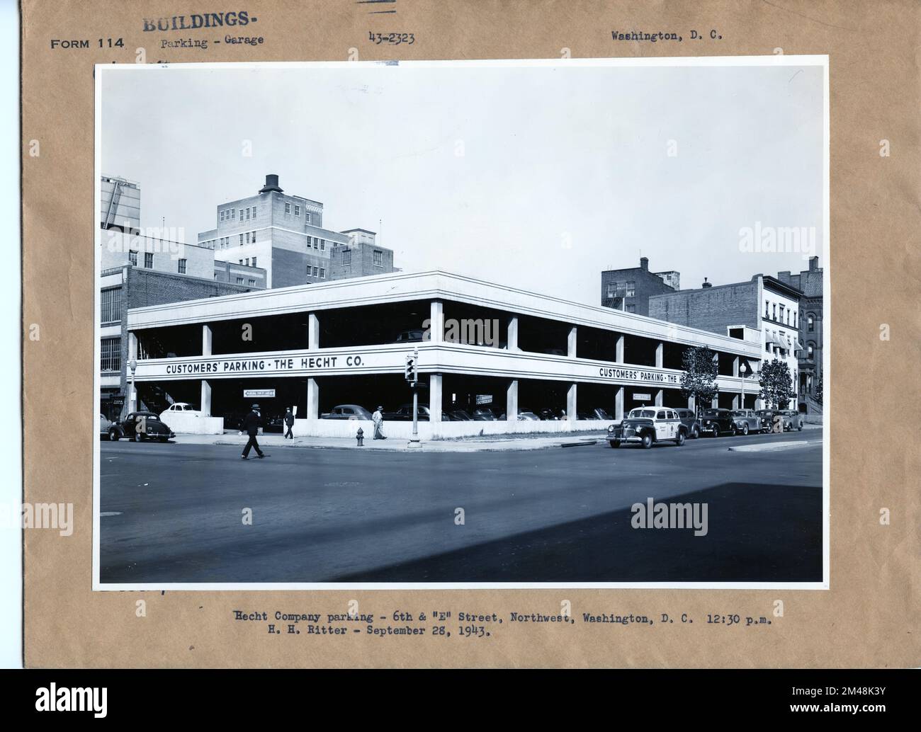 Hecht Company Customers' Parking Garage at 6th and "E" Street NW