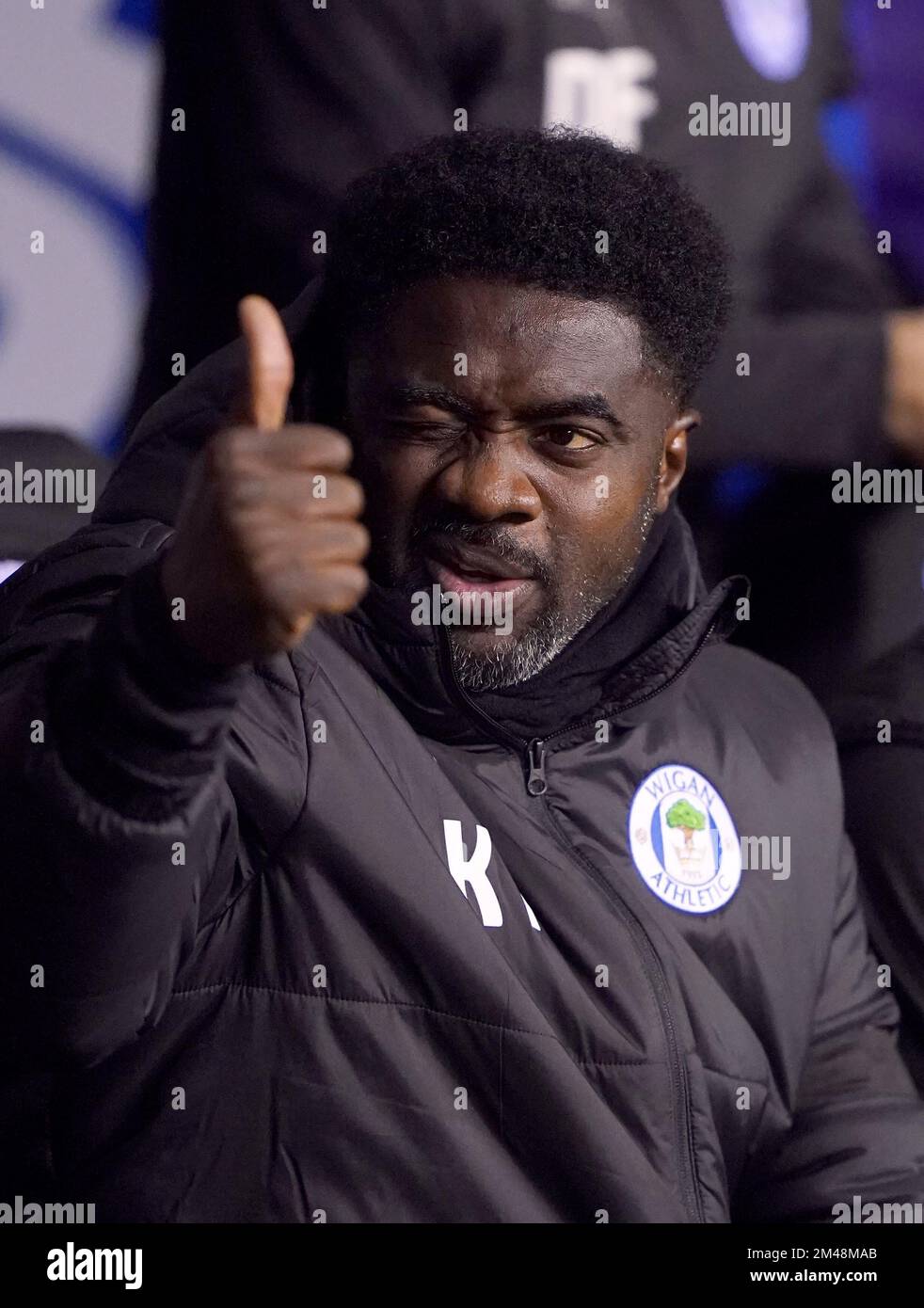 Wigan Athletic manager Kolo Toure during the Sky Bet Championship match