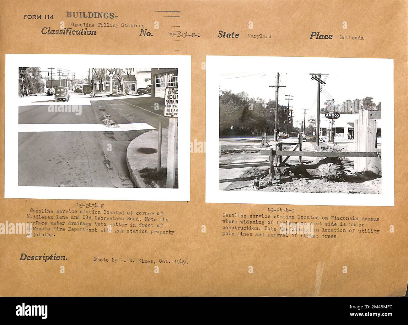 Gasoline Service Station in Bethesda, Maryland. Original caption 49