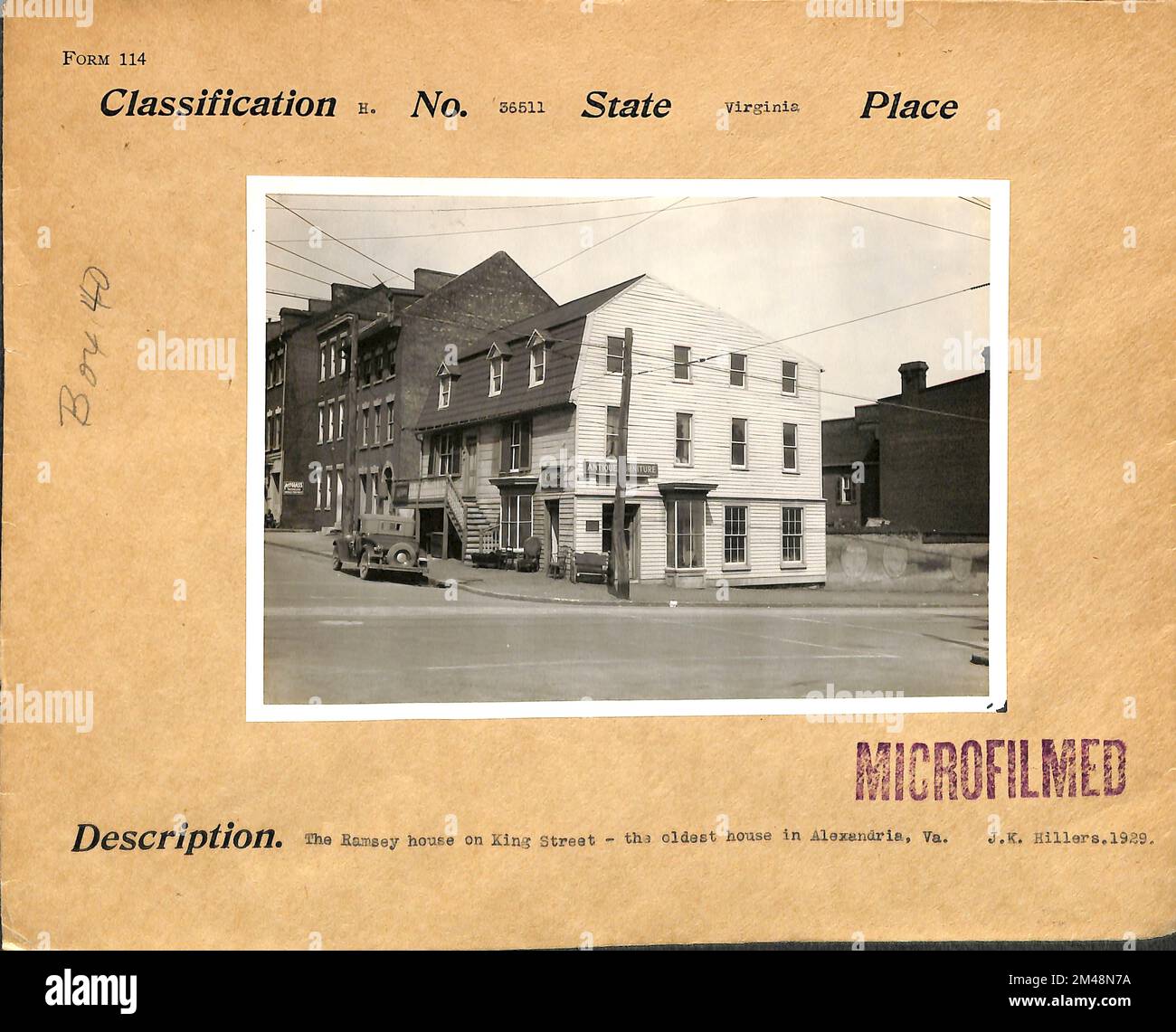 Ramsey House on King Street, the Oldest House in Alexandria, Virginia