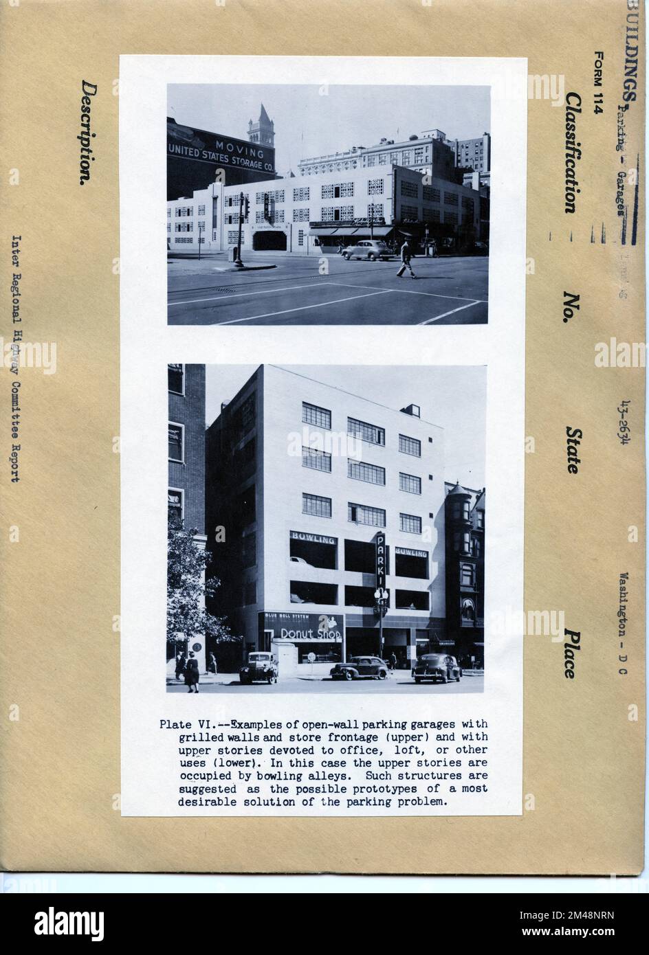 Open Frontage Example Examples of Open-wall Parking Garages. Original caption: Plate IV ...