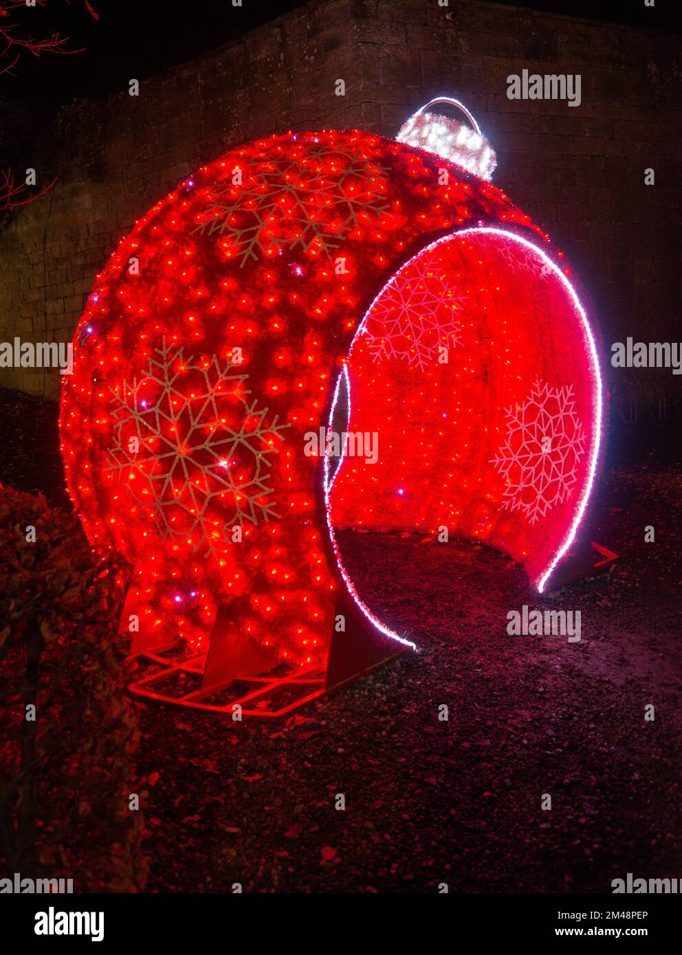 Christmas lights at The Alnwick Garden Winter Light Trail, Alnwick