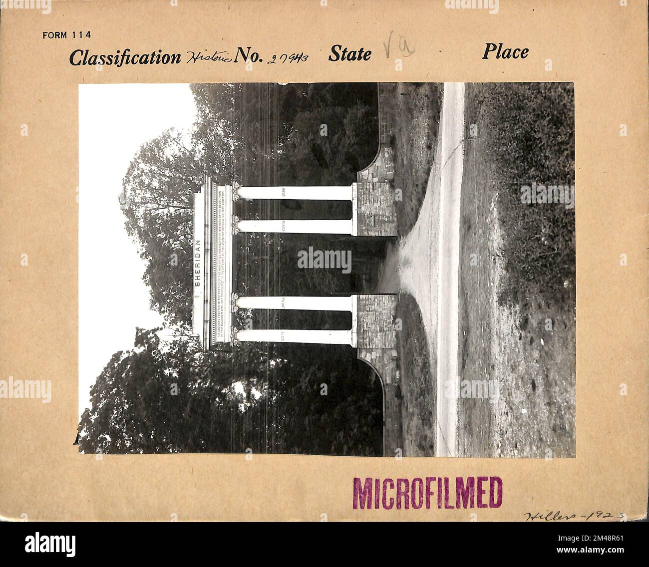 Gateway to Arlington National Military Cemetery. Original caption