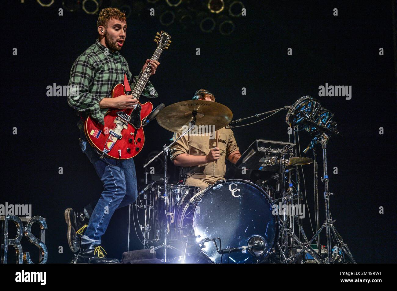Shadow of the City Bleachers in concert Stock Photo Alamy