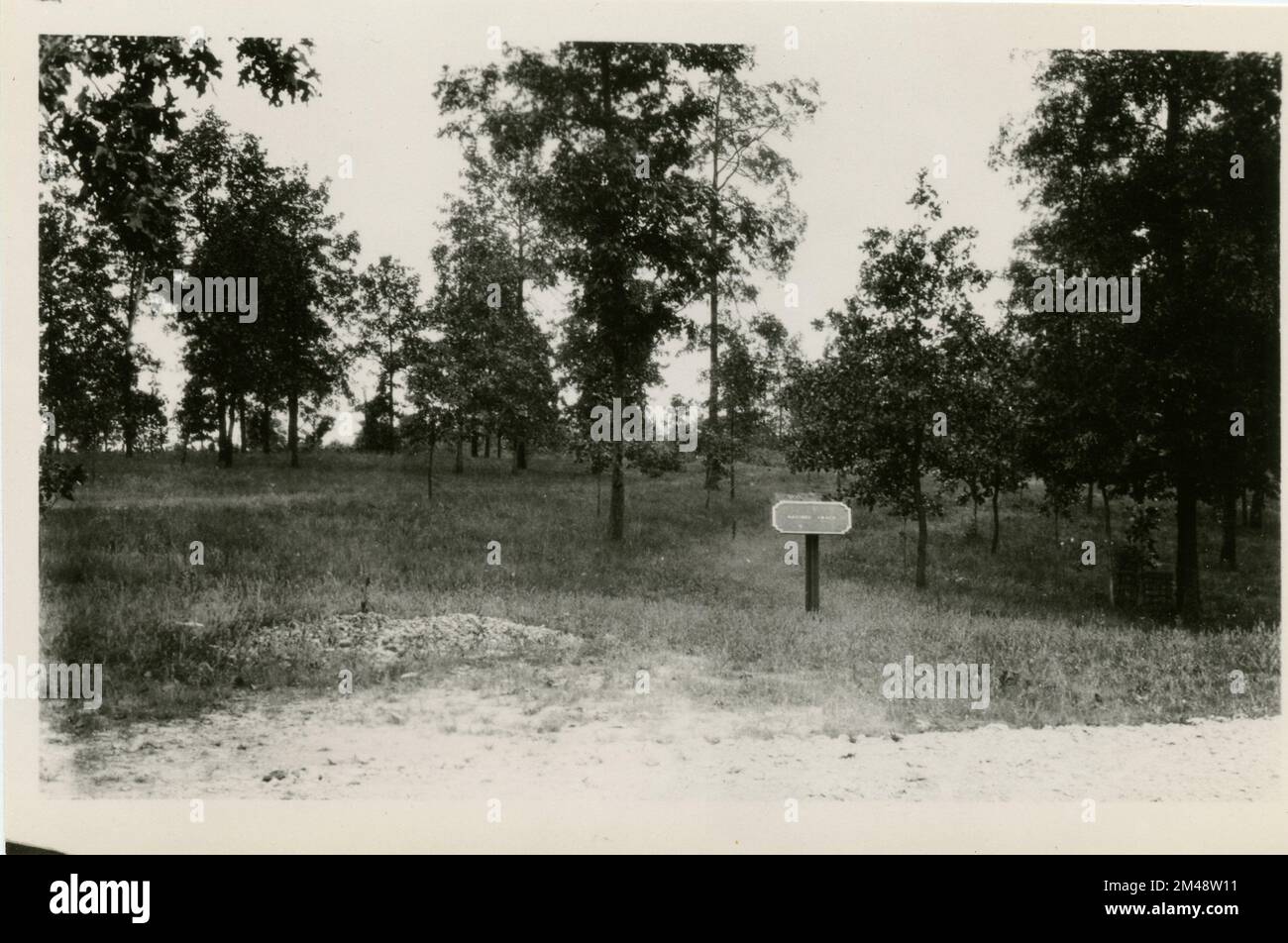 Site of Grinder House on the Natchez Trace. Original caption Site of